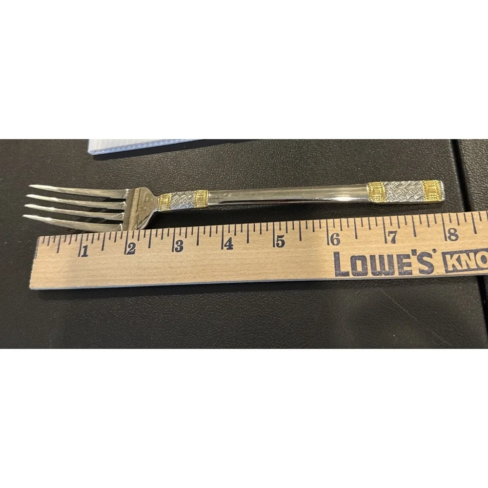 Wallace Golden Corsica Dinner Forks Fork Set Of 4 Stainless 18/10 Flatware 8